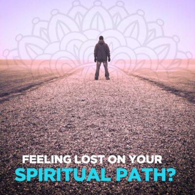 Image of man on a gravel past looking for solutions to his spiritual path